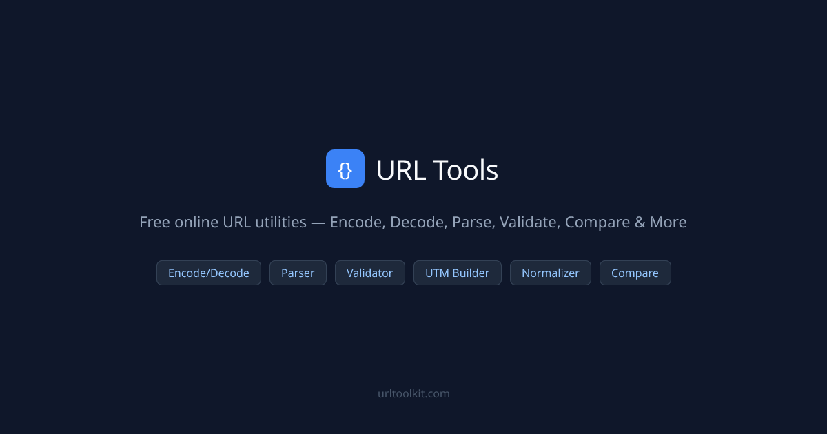 Free Online URL Tools - Encode, Parse, Validate & More